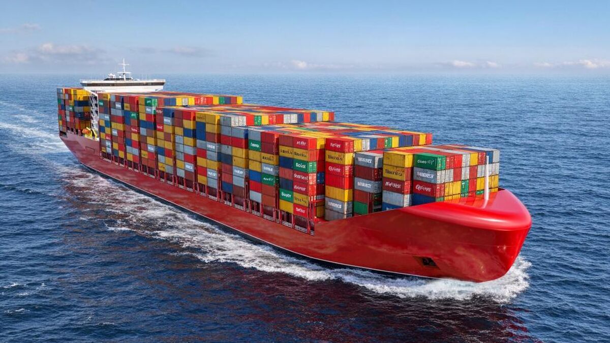 Design of an ice-class container ship