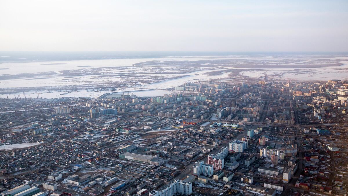 Surroundings of the Yakutsk city