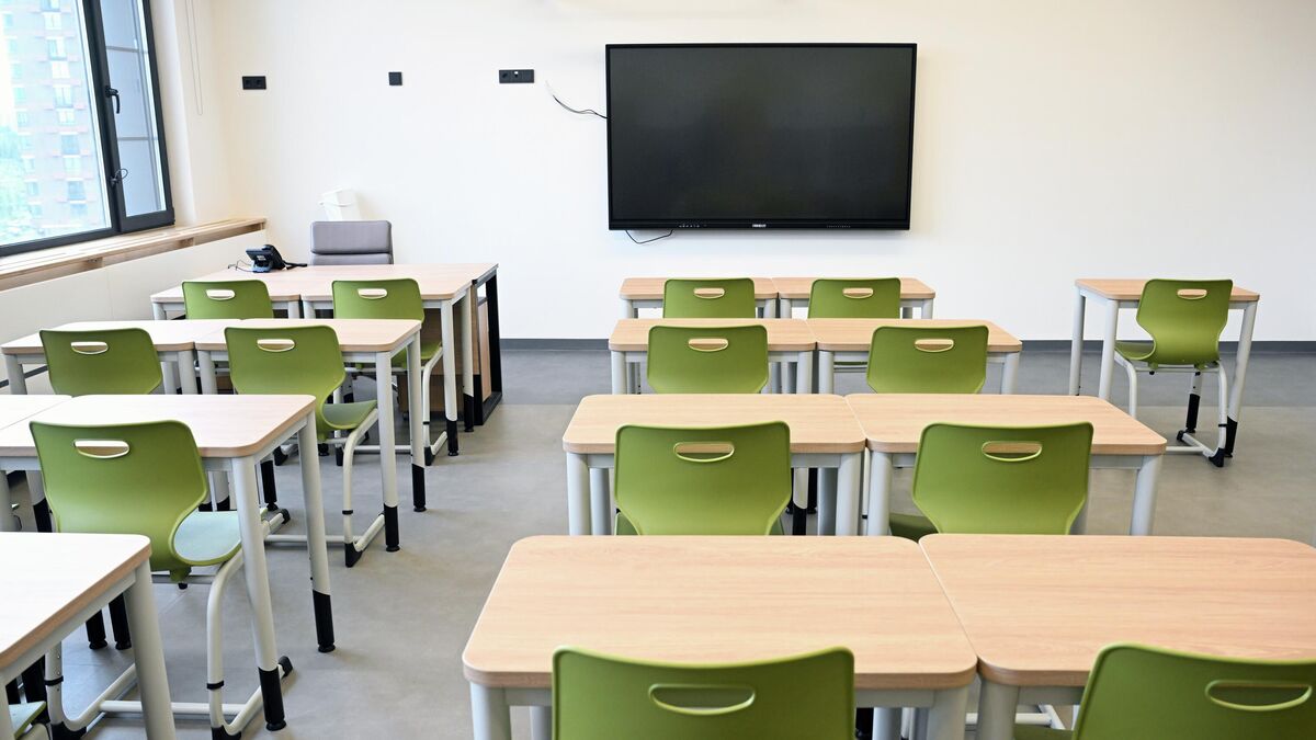 A classroom at a new school