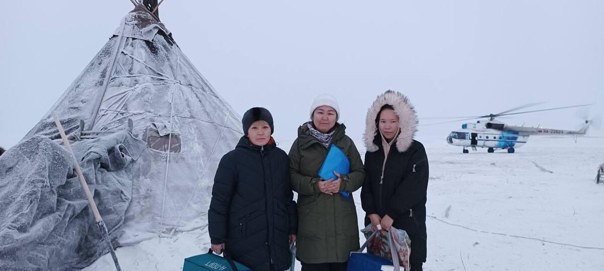 Flying to the tundra for vaccinations and medical examinations 