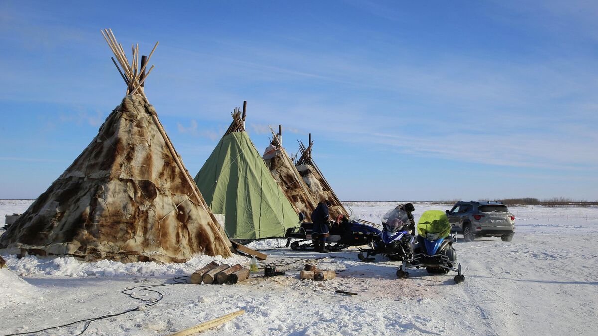 Chum, a traditional Nenets reindeer herder’s tent 