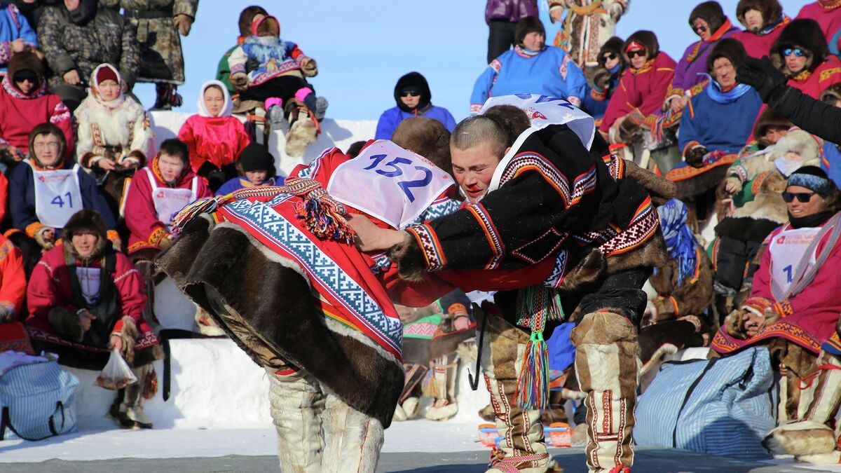 National wrestling competition on Reindeer Day 2026 in Tazovsky