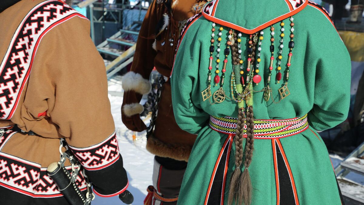 Elements of the traditional Nenets women’s dress
