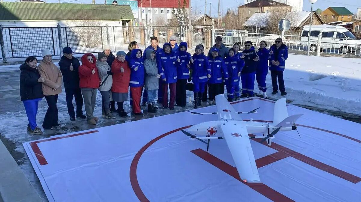 Launching the first drone for delivering medications in the Republic of Sakha (Yakutia)