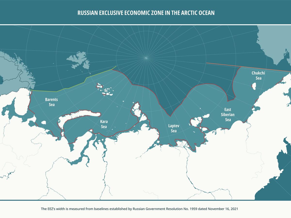 Russian exclusive economic zone in the Arctic Ocean 