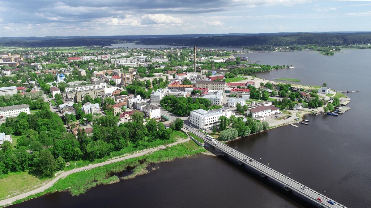 Outskirts of the town of Sortavala in Karelia 
