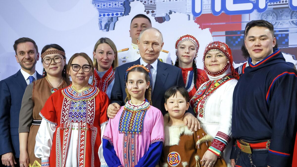 President of the Russian Federation Vladimir Putin meets with representatives of indigenous peoples of Russia