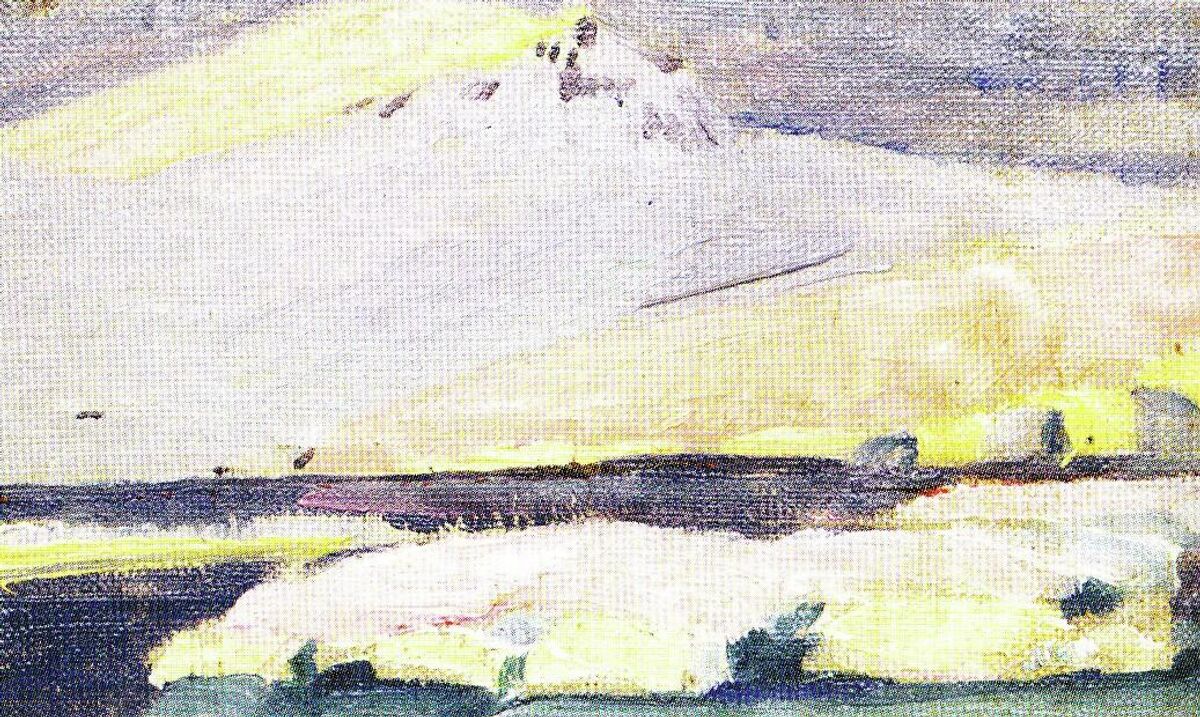 Nikolai Pinegin. Study. 1912, oil on canvas.