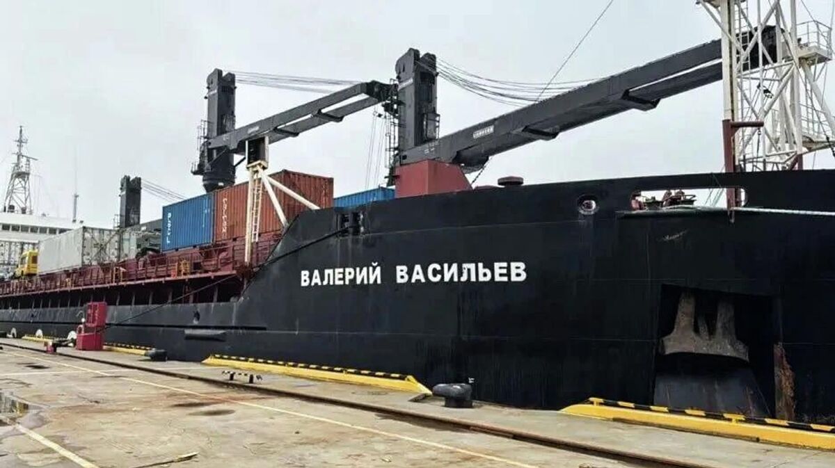The ship Valery Vasilyev at Vladivostok port