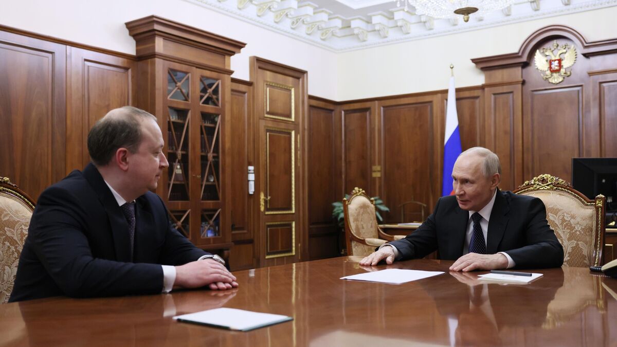 President Vladimir Putin meets with USC Head Andrei Puchkov