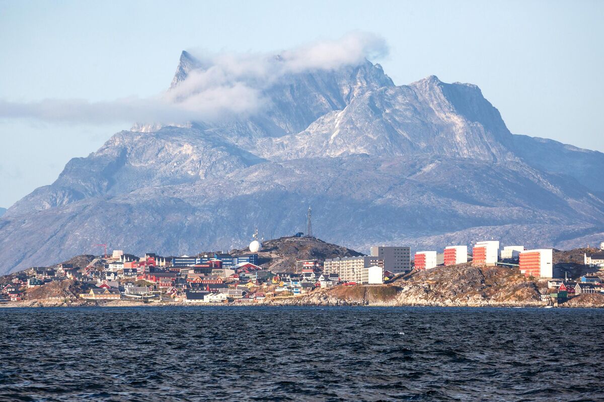 Nuuk town on Greenland Island