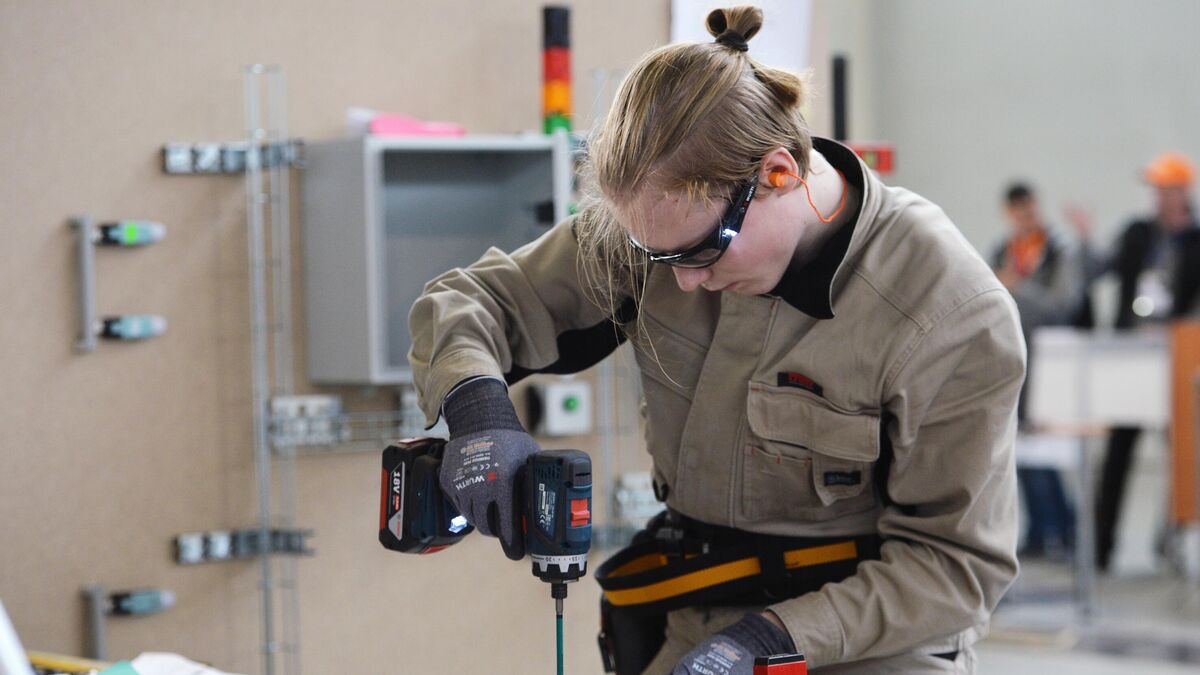 Young specialist at work