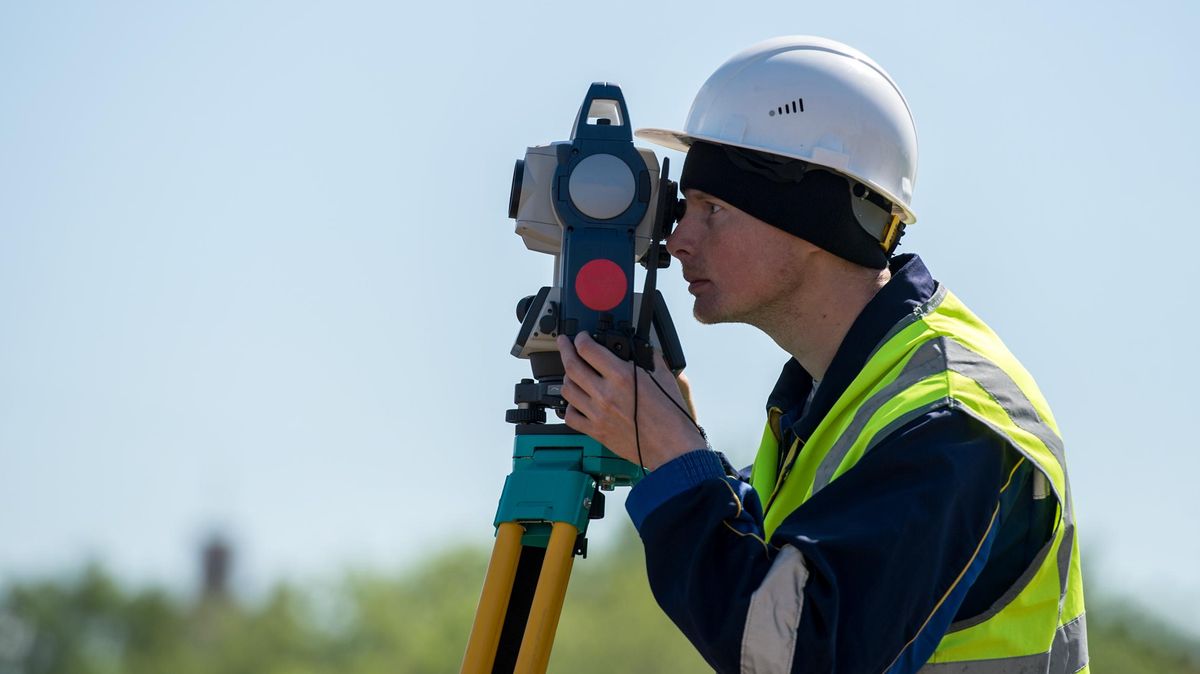 A worker during roadwork