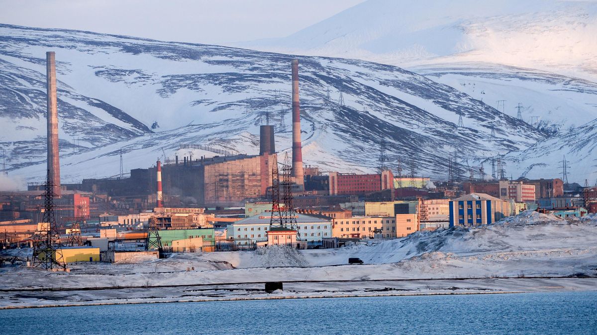 Industrial area in Norilsk