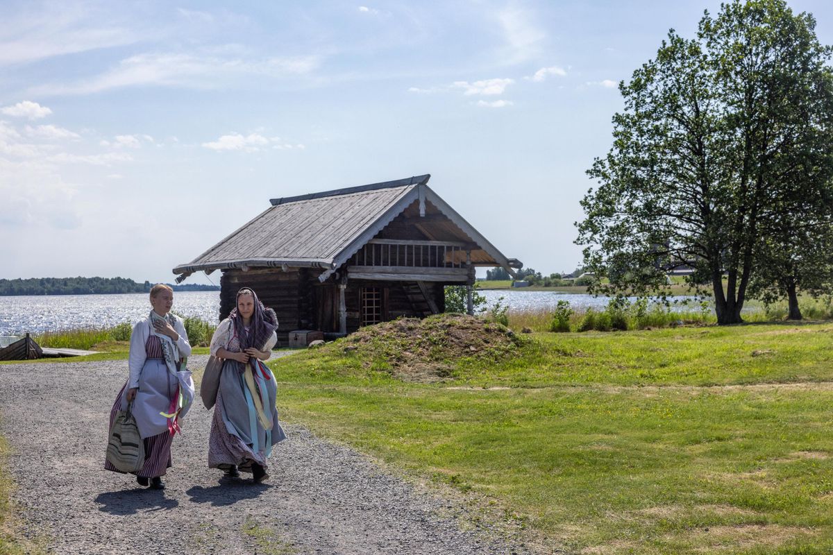 Participants in the Vepsian Harmony festival dedicated to the culture of the Vepsians, the indigenous people of Karelia