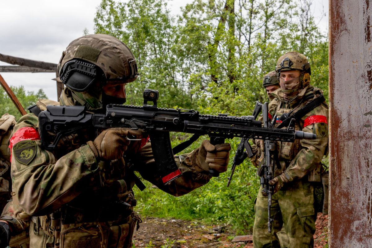 The Bear OMON unit during exercises