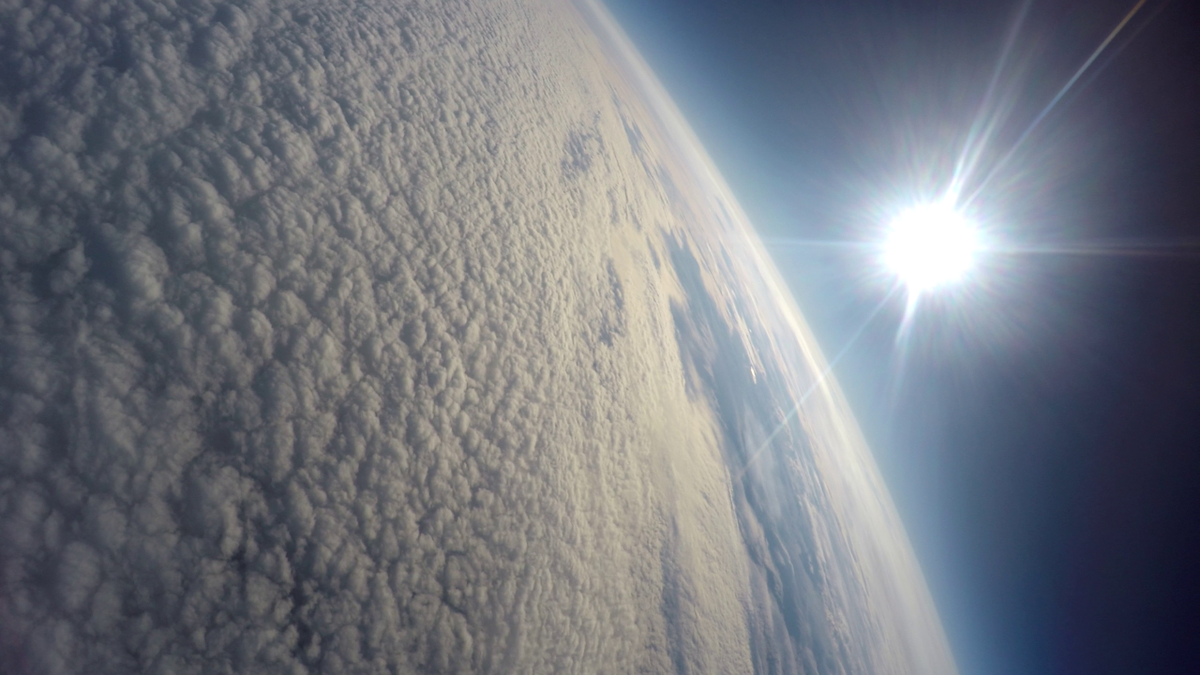 Photo taken from the stratospheric platform