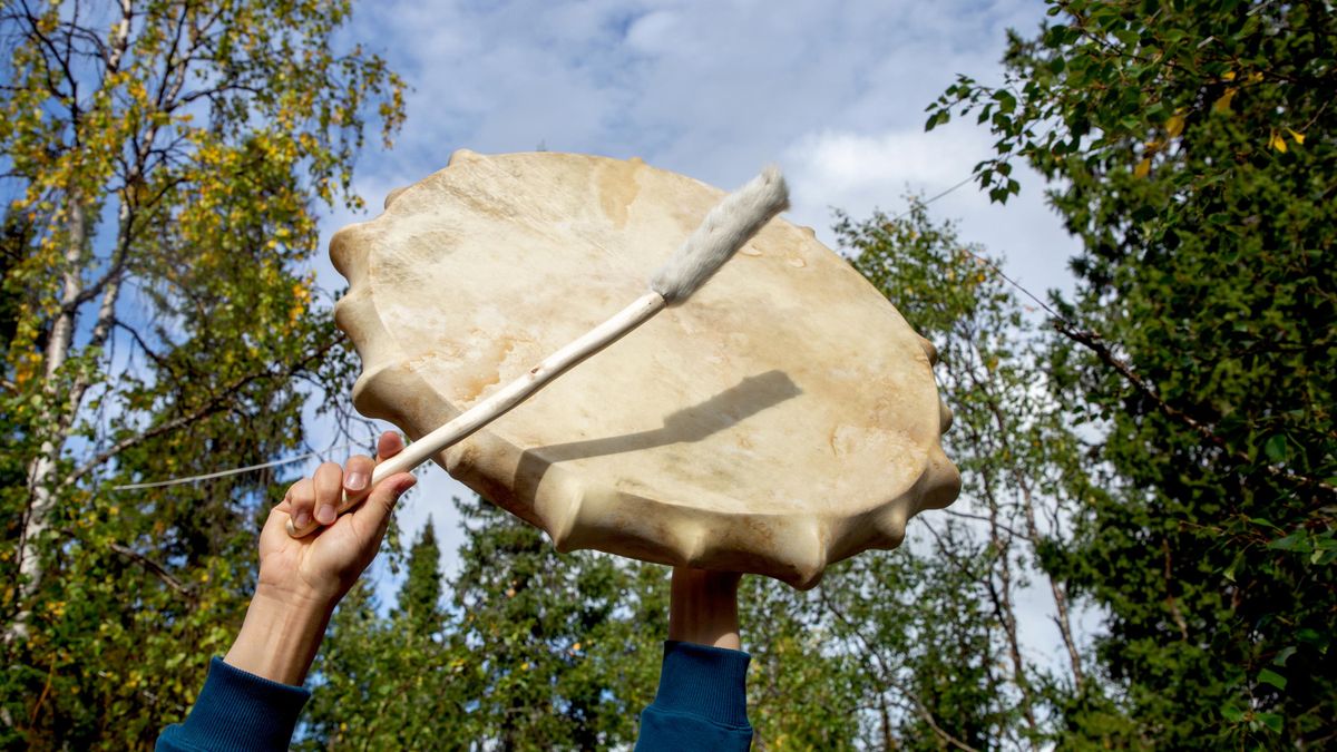 A shamanic drum