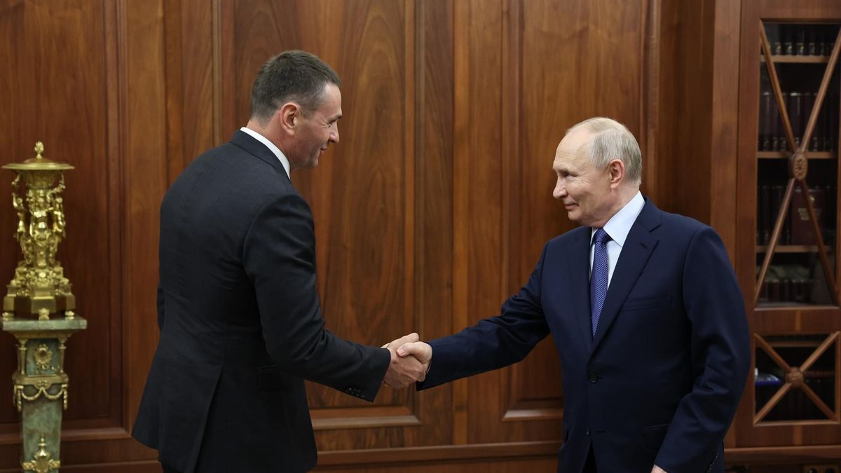 Vladimir Putin meets with Governor of the Khabarovsk Territory Dmitry Demeshin