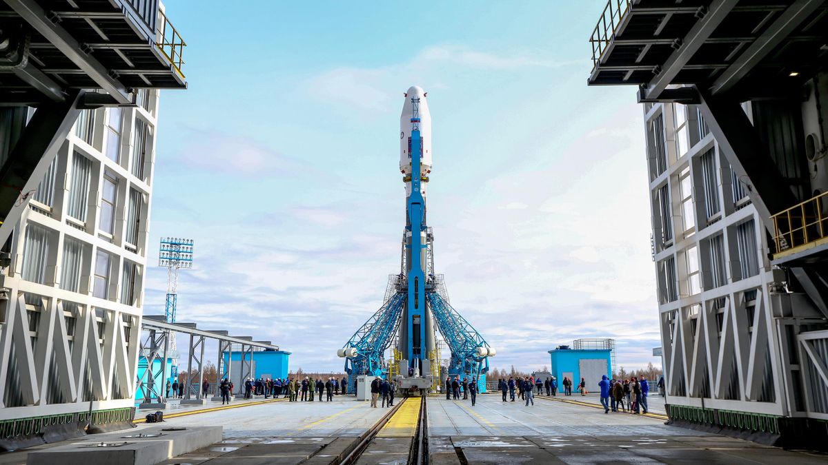 The launch pad at the Vostochny Cosmodrome