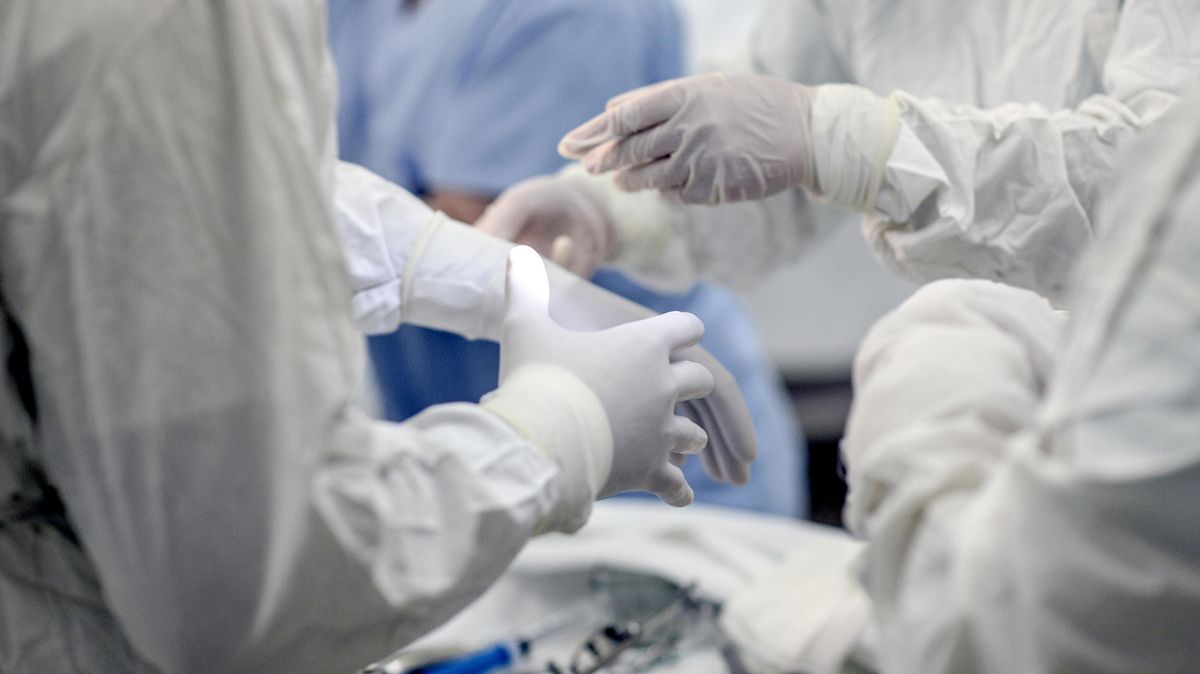 Surgeons in an operating room