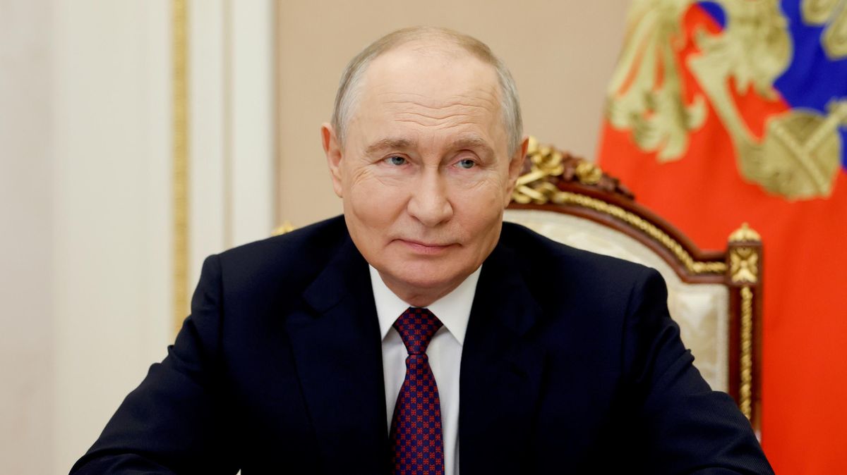 Vladimir Putin at a videoconference meeting dedicated to the opening of the Tochka Budushchego (Point of the Future) educational center in the Republic of Sakha (Yakutia)
