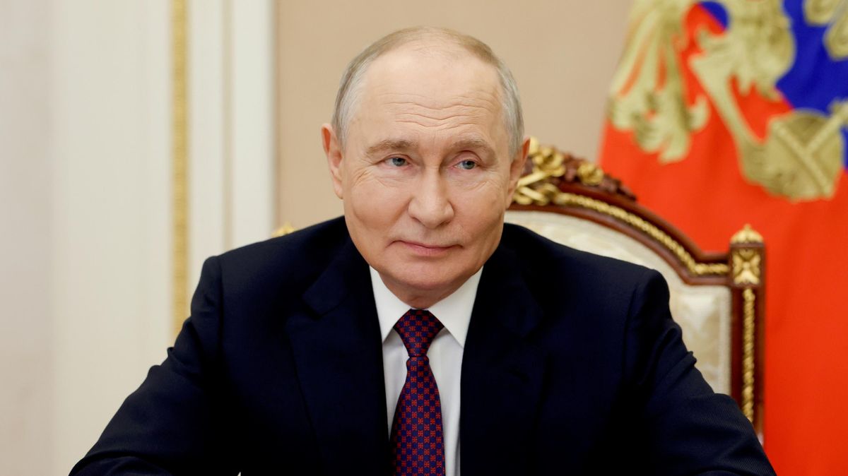 Vladimir Putin at a videoconference meeting dedicated to the opening of the Tochka Budushchego (Point of the Future) educational center in the Republic of Sakha (Yakutia)