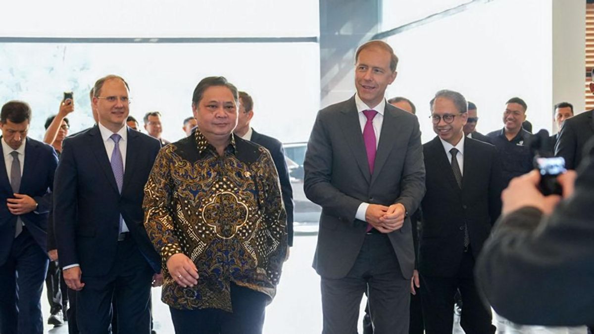 First Deputy Prime Minister Denis Manturov’s meeting with Indonesia’s Coordinating Minister for Economic Affairs Airlangga Hartarto in Indonesia